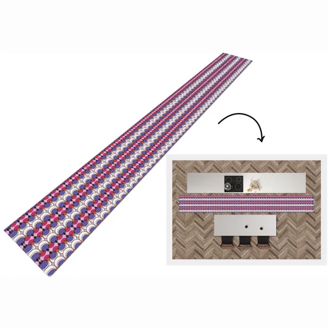 KitchenYeah Keukenloper - Keukenmat vinyl Retro - Druppel - Design - Keukenmatten loper - Keuken vloerkleed tapijt, foto 6