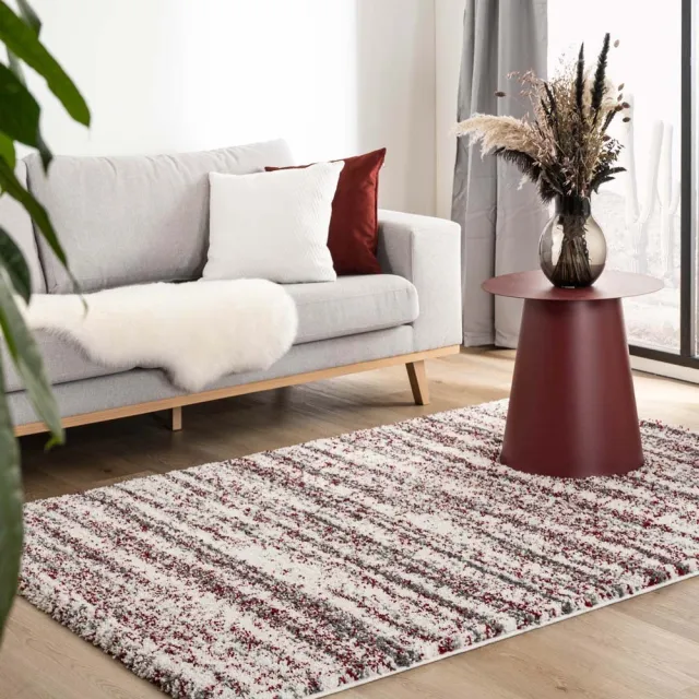 Boho&me Berber vloerkleed - Artisan Essa grijs/rood 280x380