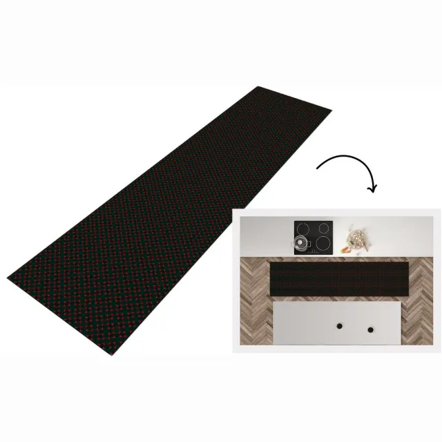 KitchenYeah Keukenloper - Loper keuken - Patroon - Rood - Versiering - Keukenloper vinyl, foto 7