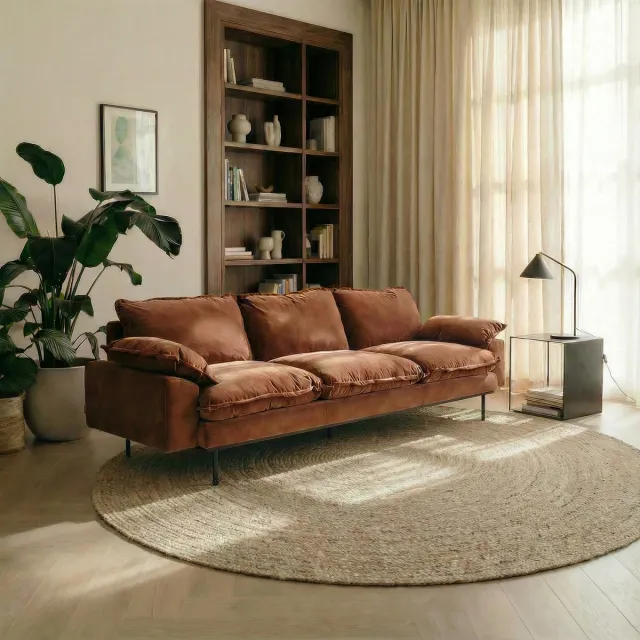 MrCarpet Rond wollen vloerkleed labyrint grijs mix 260 rond Mrcarpet