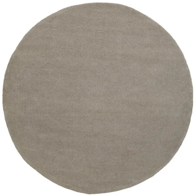 Must Living Noble vloerkleed rond polyester taupe - Ø250 cm Naturel