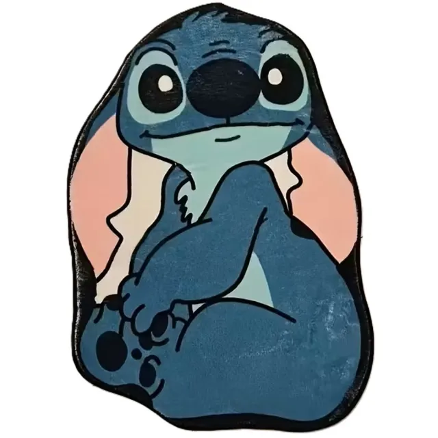 Disney Stitch vloermat - antislip - kleed - 60 x 40 cm blauw