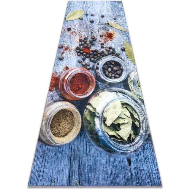 RUGSX Kleden Rugsx ANDRE 33550 tapijt wasbaar Specerijen keuken, anti Blauw