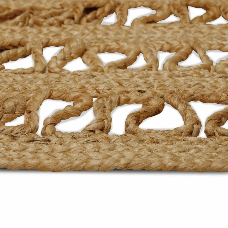 vidaXL Gebied Tapijt Naturel 205 x 305 cm Jute, foto 4
