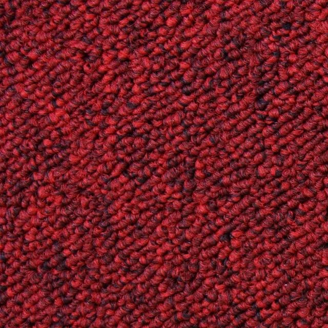 MonsterShop 20 x Tapijttegels - Tapijt tegel set - 50x50cm 5m2 - Scharlakenrood