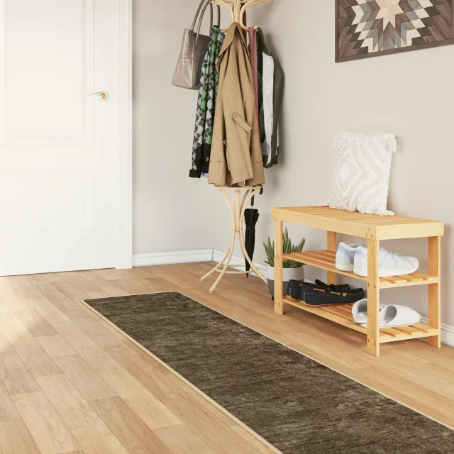 vidaXL Vloerkleedloper MARSA Bosgroen 50 x 400 cm Polyester en PVC, foto 2