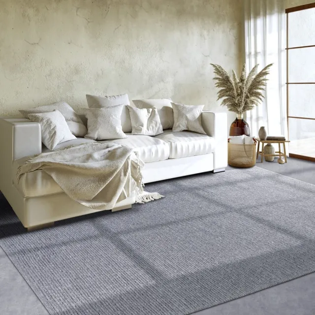 Villeroy & Boch Flycarpets Villeroy & Boch - Wol Vloerkleed - Francois - Zilver - 190x280 cm Grijs
