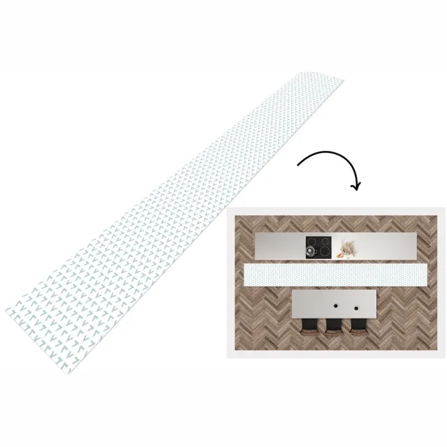 KitchenYeah Keukenloper - Keukenmat - Geometrie - Patronen - Abstract - Keuken vloerkleed Multicolor