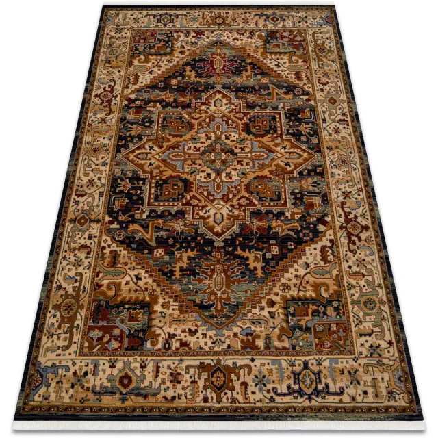RUGSX Kleden Rugsx Wollen tapijt KESHAN Ornament, frame oosters 2886/ 160x230 cm Beige