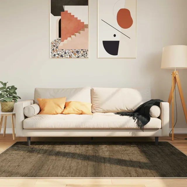 vidaXL Vloerkleedloper MARSA Bosgroen 120 x 170 cm Polyester en PVC, foto 2
