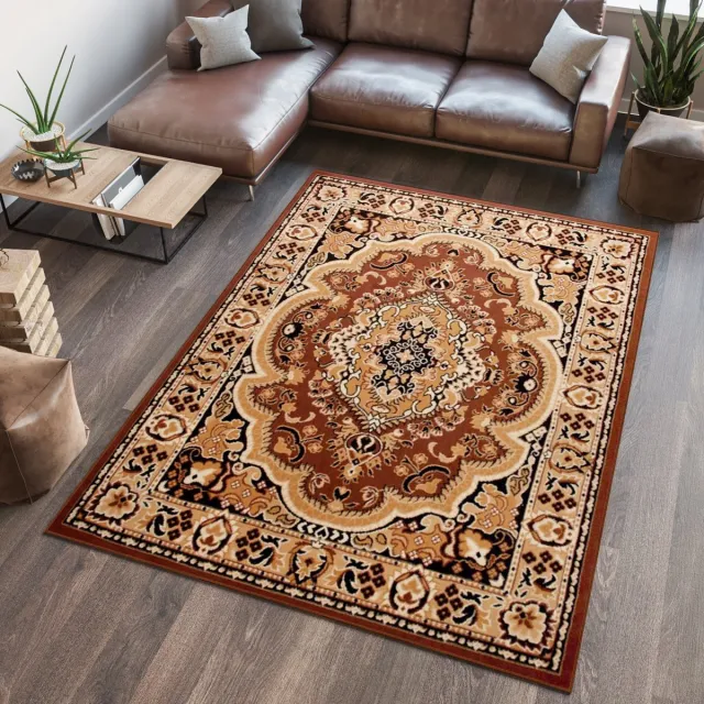 Tapiso Atlas PP Vloerkleed Bruin Oosters Woonkamer Tapijt Maat- 160x230 Creme 2