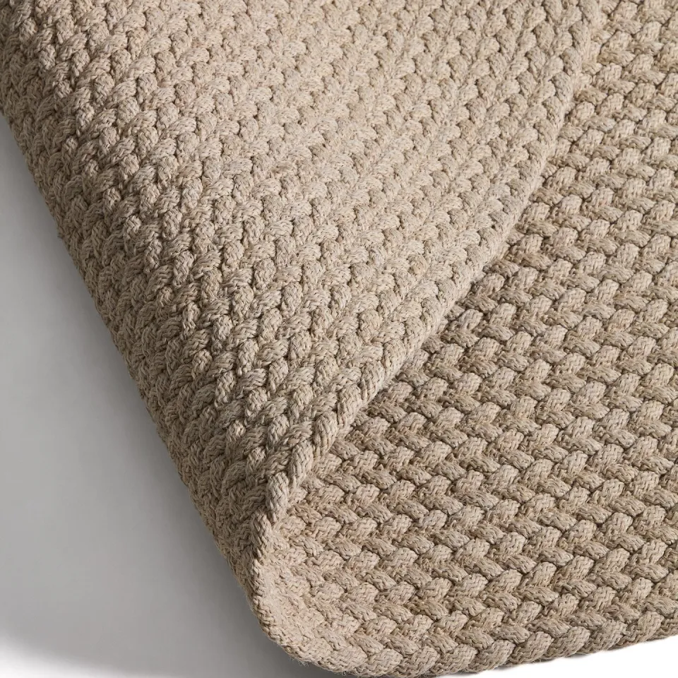 Kave Home Rond Vloerkleed 'Despas' 200cm, kleur Ecru, foto 3