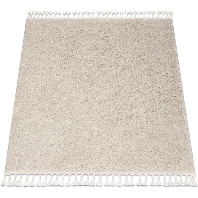 Kleden Rugsx Tapijt BERBER vierkant 9000 crème rand, Barber, 160x160 cm