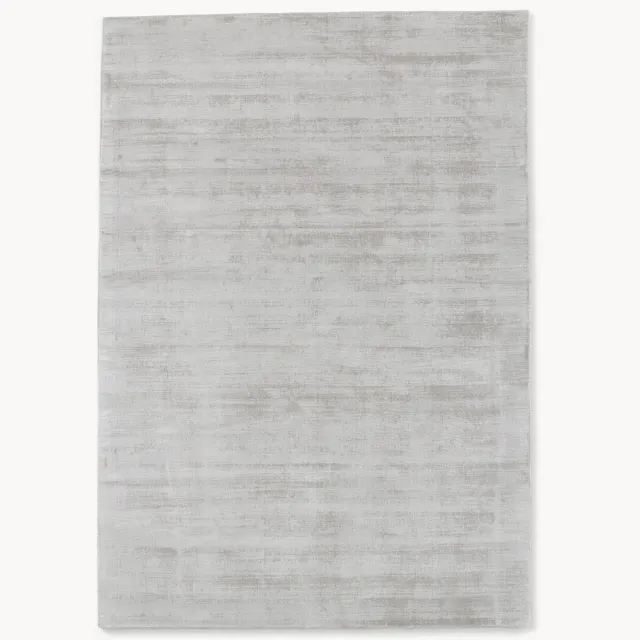 Westwing Collection Handgeweven viscose vloerkleed Jane Grijs