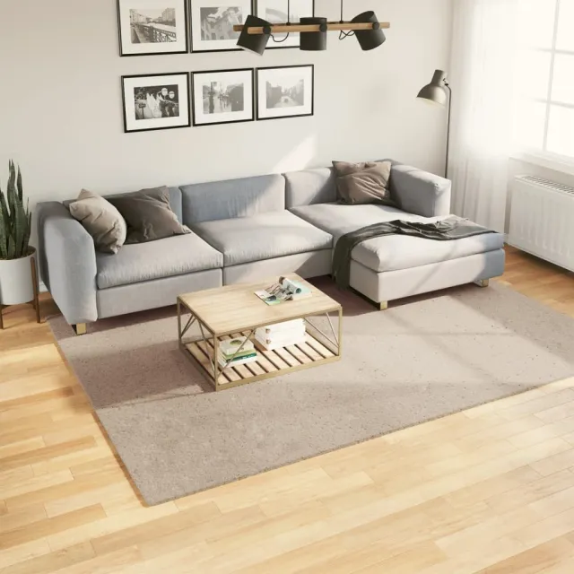 vidaXL Vloerkleed HUARTE laagpolig zacht wasbaar 200x280cm zandkleurig Bruin