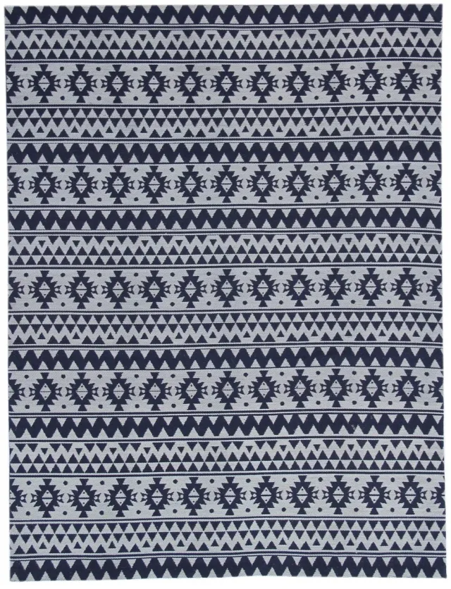 Dutch XXL Buitenkleed | Sunny | Geometrisch | Blauw | Buitentapijt | Tuintapijt