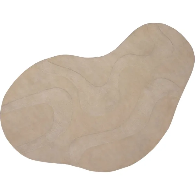WOOOD Alya Vloerkleed - Polyester - Milk - 1x170x240 melk