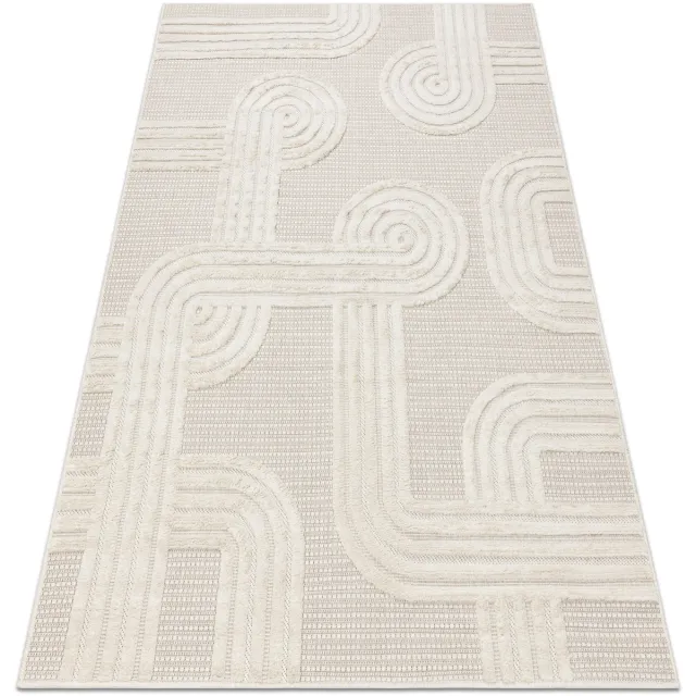 RUGSX Kleden Rugsx Tapijt SANTO SISAL 1001 geometrisch wit 200x290 cm