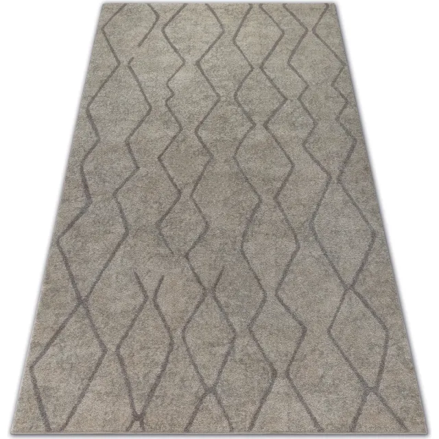 RUGSX Kleden Rugsx Tapijt SOFT 8050 ZIGZAG , BOHO crème Beige
