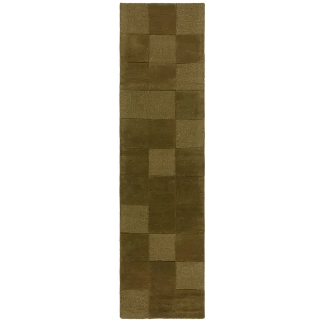 Flair Rugs Checkerboard Modern Vloerkleed Wol GROEN