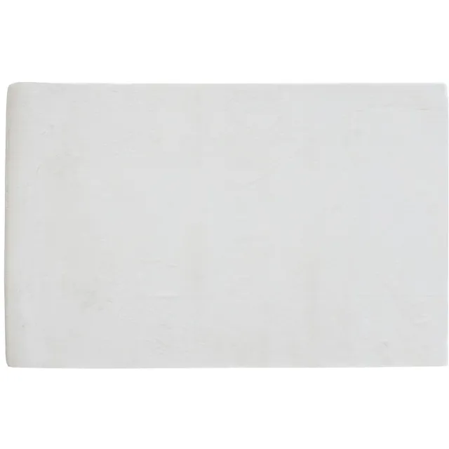 Vente-unique Hoogpolig shaggy vloerkleed met bonteffect - 160 x 230 cm - Gebroken wit - BUNNY
