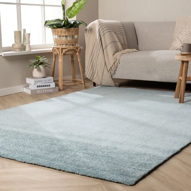 NATURL. Wasbaar vloerkleed - Clean Lichtblauw - 200x290 cm