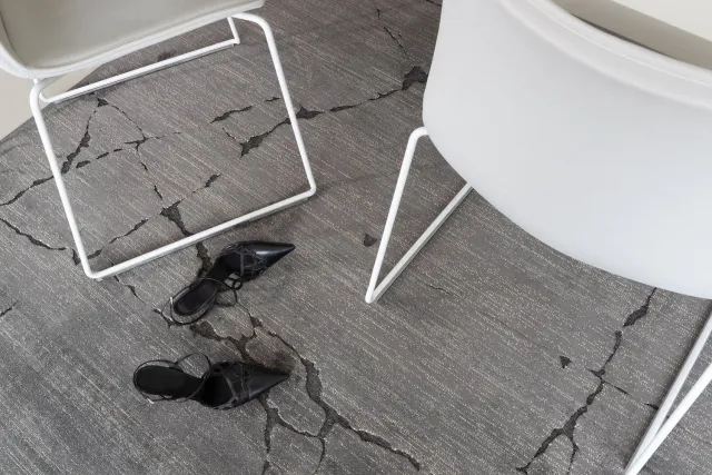 Acsento Vena Anthracite Vloerkleed - Grijs - Rechthoekig - Viscose - Eetkamer, Woonkamer, Slaapkamer - Abstract - Modern, Design, Industrieel Antraciet
