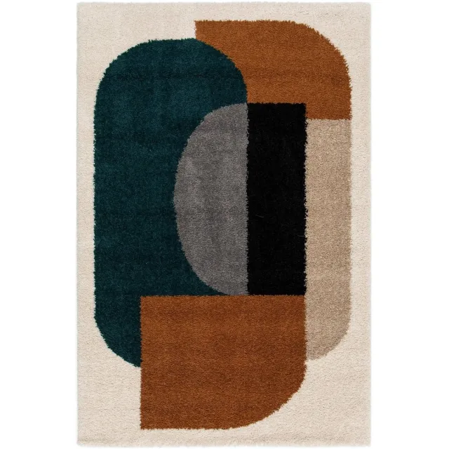 AFK Living Hoogpolig tapijt warm design GATSBY veelkleurig