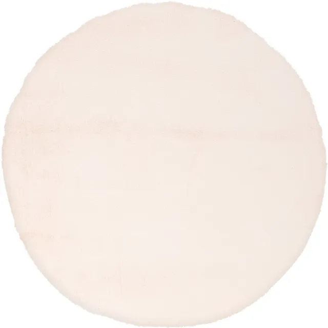 Obsession Rond vloerkleed My Cha Cha crème – Ø 80 cm – zacht micropolyester, handgetuft