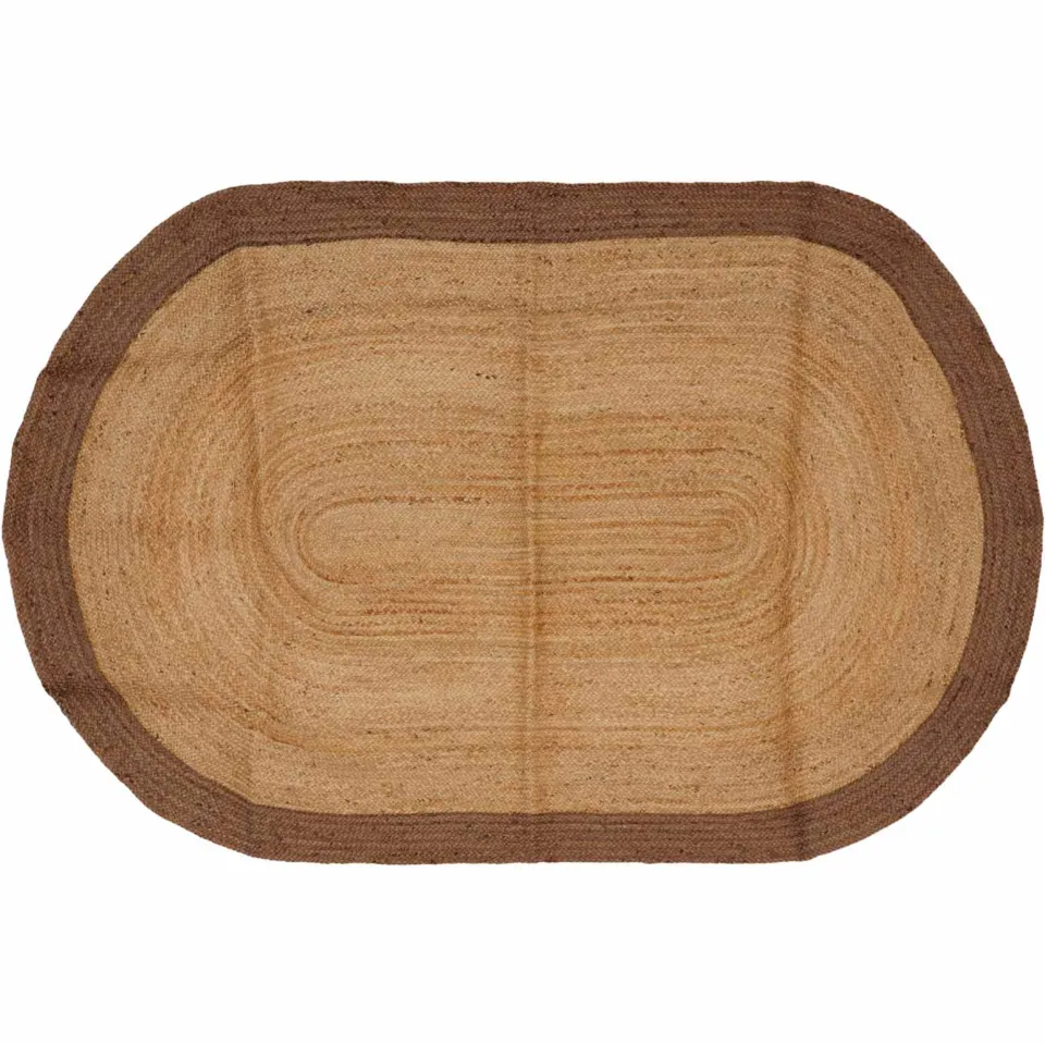 vidaXL Gebied Tapijt Grijs 122 x 183 cm Jute