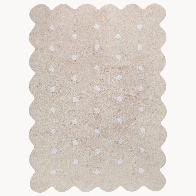 Lorena Canals Handgeweven kindervloerkleed Biscuit, wasbaar Beige