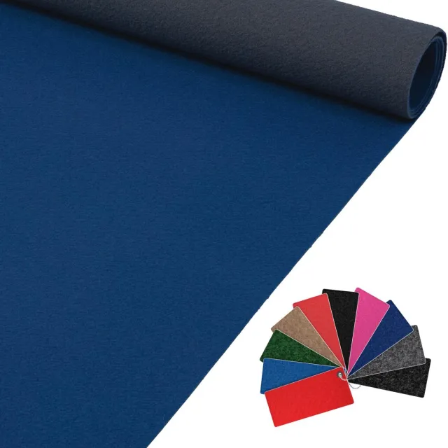 ANRO Eventtapijt Blauw 100x60cm – Beurstapijt Loper Messeloper Bruiloftsloper Antislip Weerbestendig