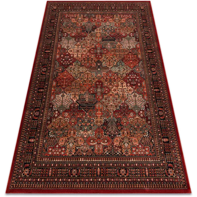 RUGSX Kleden Rugsx Wollen tapijt KASHQAI 4309 300 oosters, kader 67x130 cm Bordeau