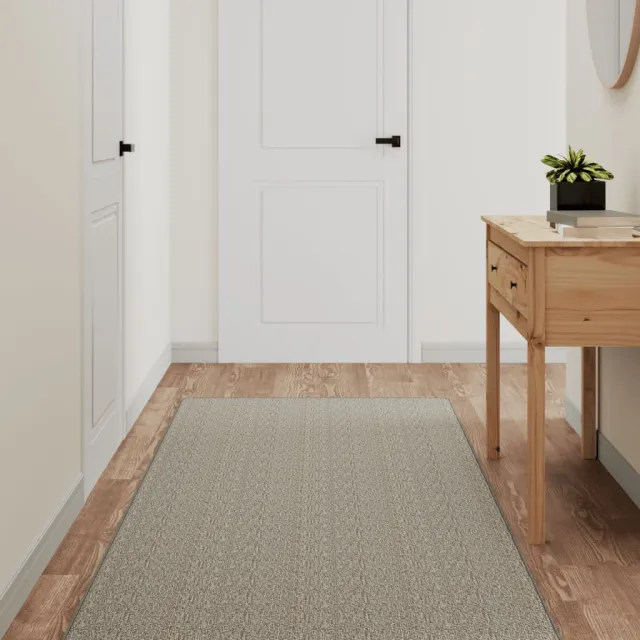 vidaXL Tapijtloper 80x300 cm sisal-look zilverkleurig