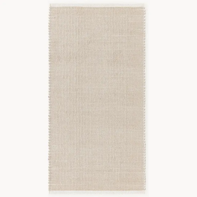 Westwing Collection Handgeweven wollen vloerkleed Amaro Beige