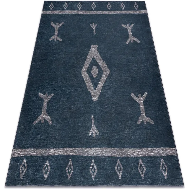 RUGSX Kleden Rugsx ANTIKA tapijt 121 tek, modern azteeks, wasbaar Zwart