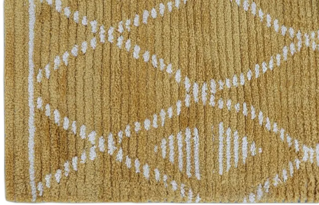 Giga Living Vloerkleed 200x300cm Geruit Mosterd - Polyester - Vloerkleed Florence - Giga Living