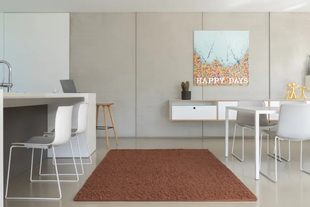Acsento Santorini Itsy Bitsy Mocha Vloerkleed - 200 x 290 cm - Bruin - Rechthoekig - Wol - Woonkamer, Slaapkamer - Gespikkeld - Modern
