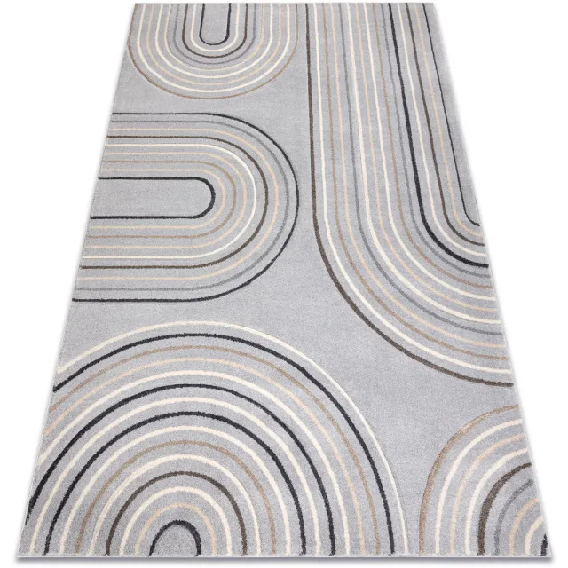 RUGSX Kleden Rugsx KIDDO tapijt 6107 lichtgrijs / crème, geometrisch 240x330 cm