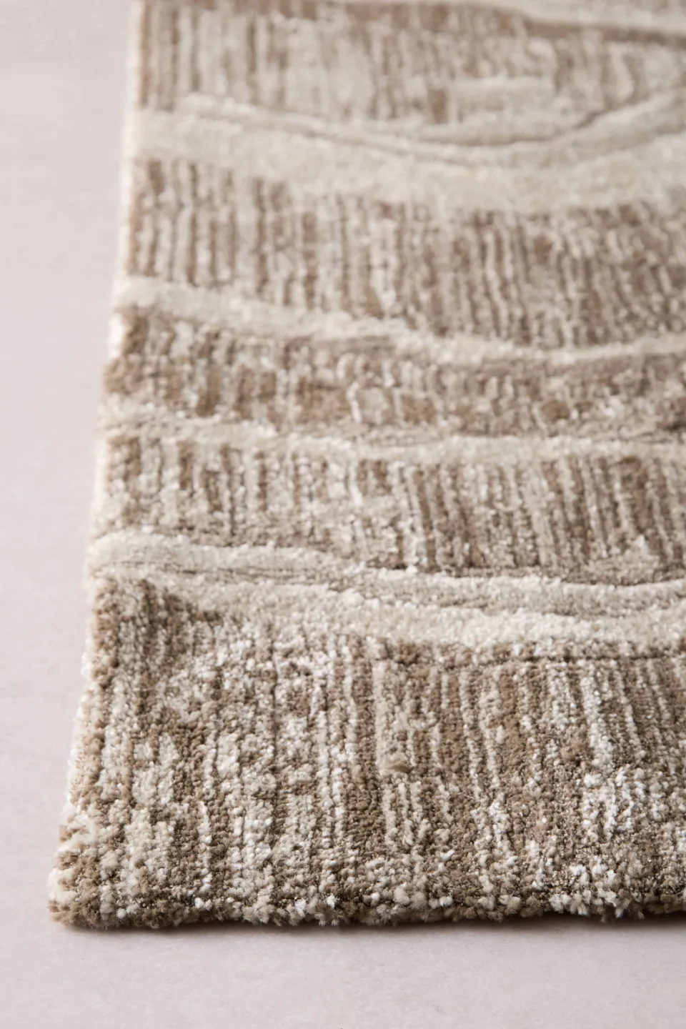NOUS Living Horizon vloerkleed donkerbruin crème/donkerbruin, foto 5