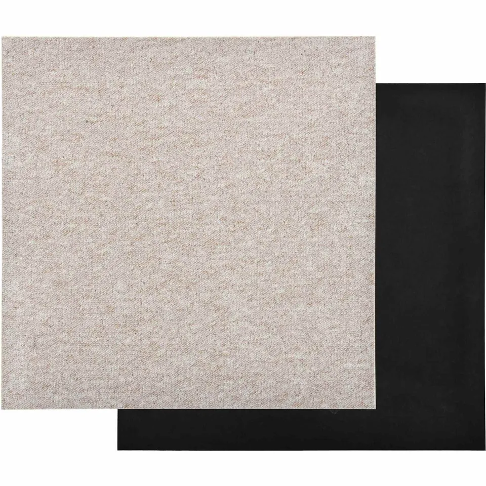 vidaXL Tapijt 20 st Licht Beige 50 x 50 cm 100% Polypropyleen, foto 3