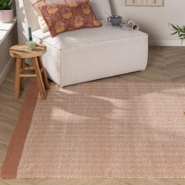 Fraai Wollen vloerkleed - Zula Terracottacotta, foto 2