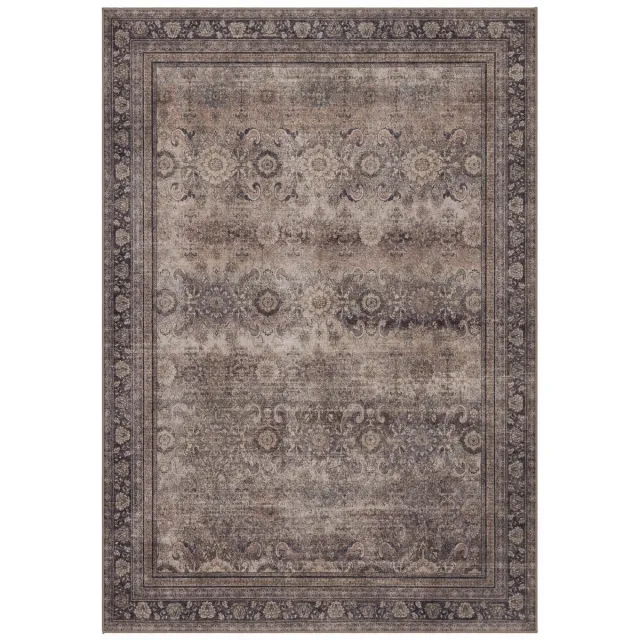 Dutch XXL Vintage Vloerkleed | Tapijt | Inka | Siermotief | Bruin | 240x340 cm