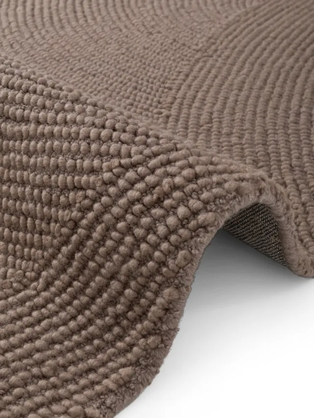 flycarpets Calmio Wollen Loper Taupe - Laagpolig - Japandi / Scandinavisch, foto 2
