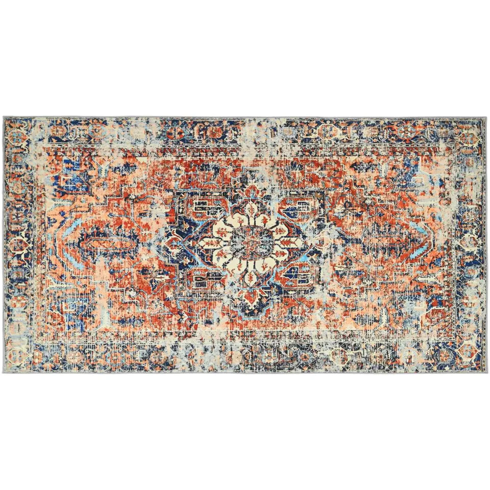 vidaXL Vloerkleed ORIZ Oranje 80 x 150 cm 100% polyester