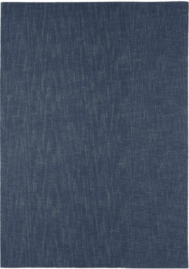 Eazy Living Easy Living - Tweed-Rug-Denim Vloerkleed - 170x240 - Rechthoek - Laagpolig Tapijt - Modern - Blauw