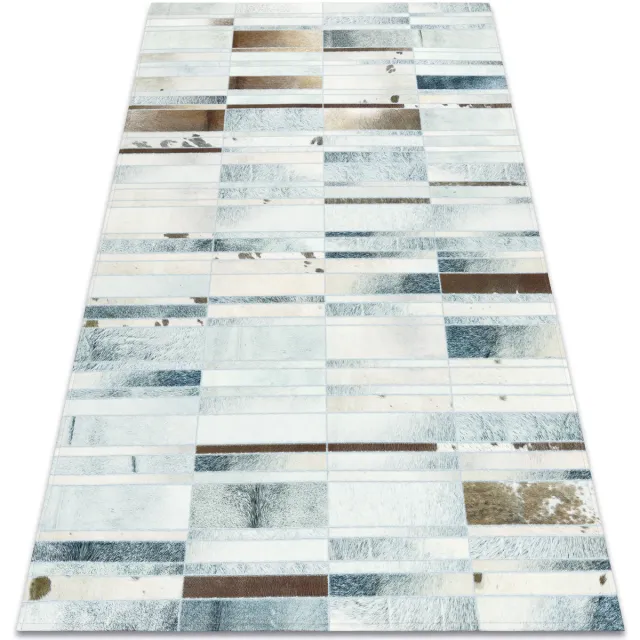 RUGSX Kleden Rugsx Tapijt PATCHWORK 21717 beige - Koeienhuid, planken 120x170 cm