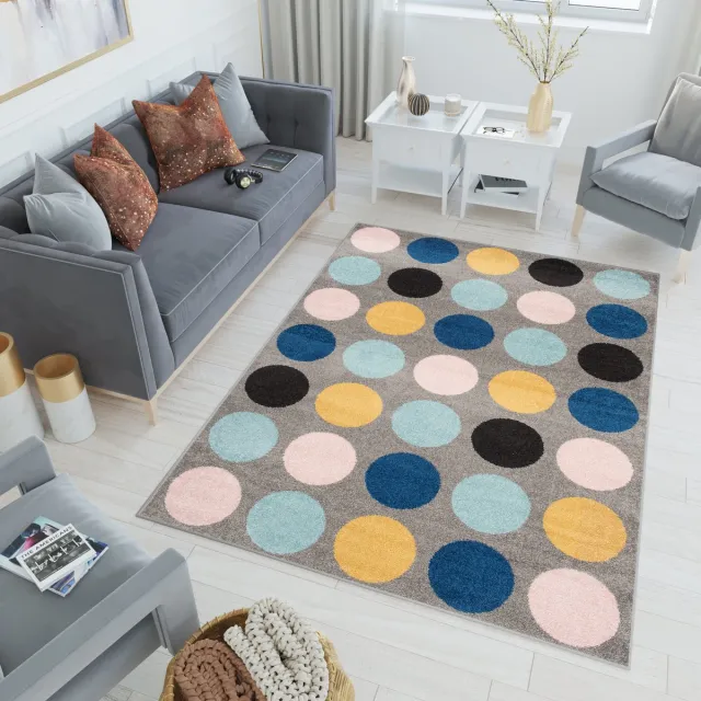 Tapiso Lazur Vloerkleed Blauw Grijs Modern Woonkamer Tapijt, foto 3
