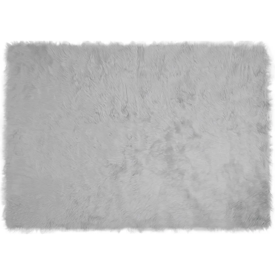 vidaXL Tapijt van imitatie TAFALLA Grijs 140 x 200 cm Polyester