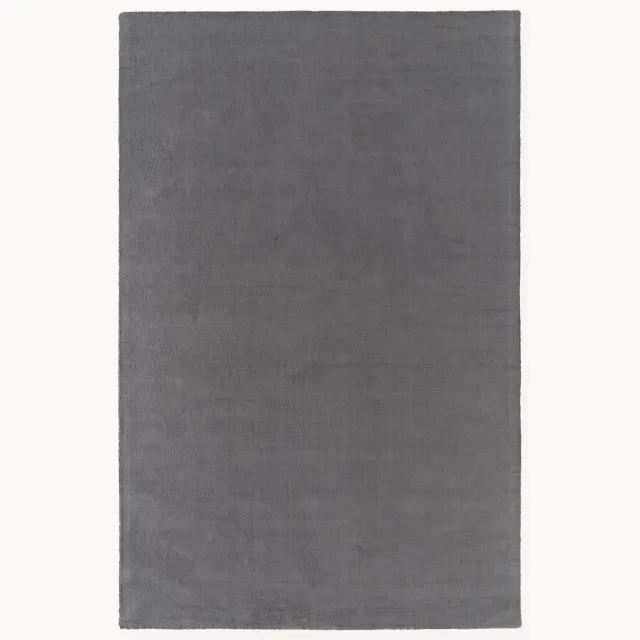 Westwing Collection Handgeweven katoenen vloerkleed Lora Grijs